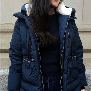 Blue amazon coat! Upper east side mom coat.